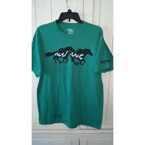 Mustang STONE T Shirt Size L Horses Car Ponies